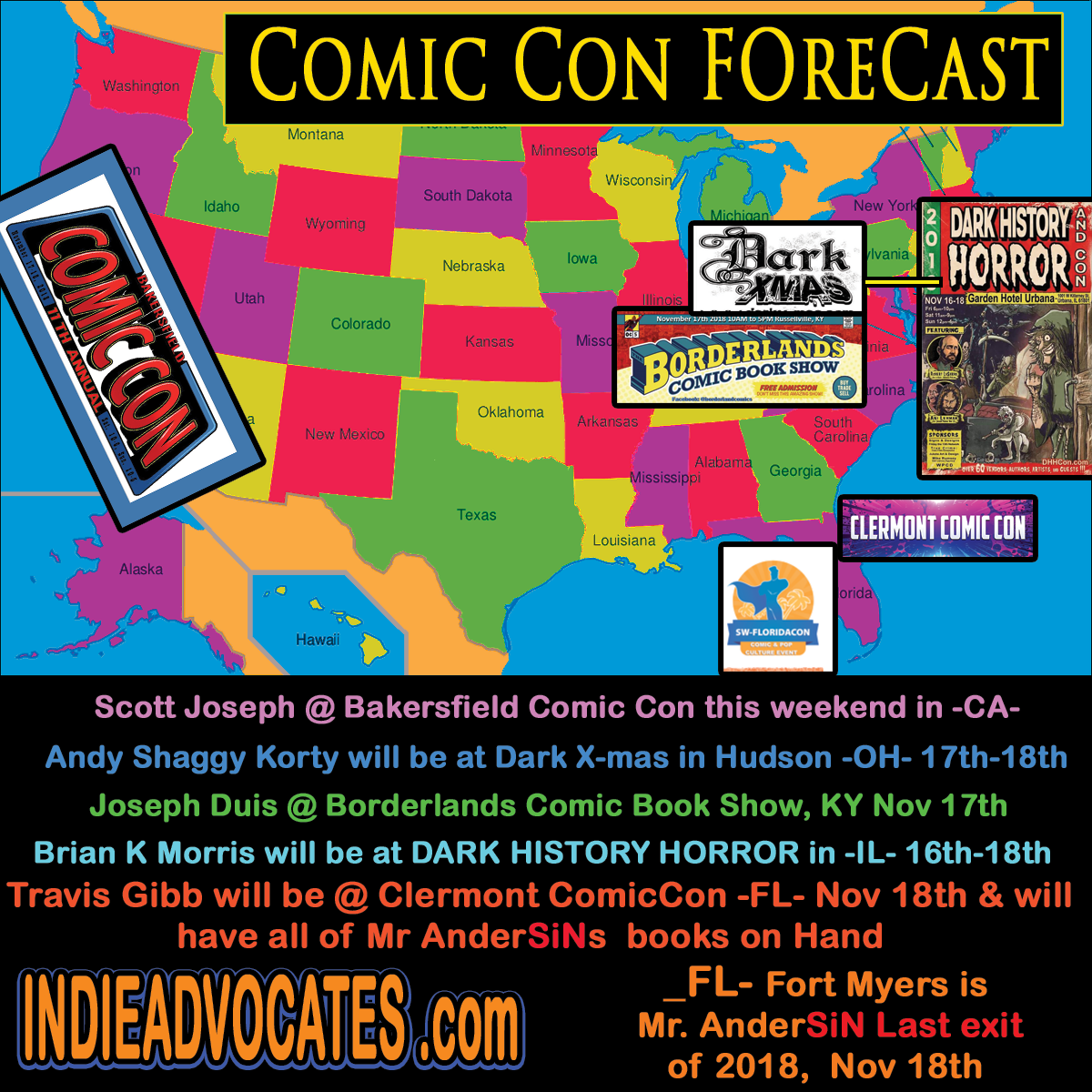 Mr AnderSiN last EXIT in 2018 off the Comic Con Highway